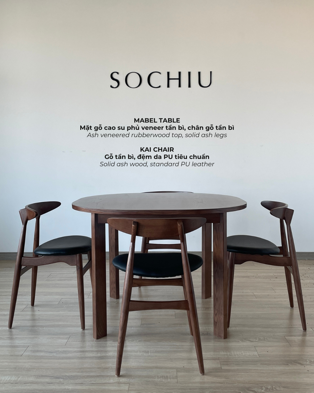 Kai Dining Chair – ghế gỗ Sochiu Studio