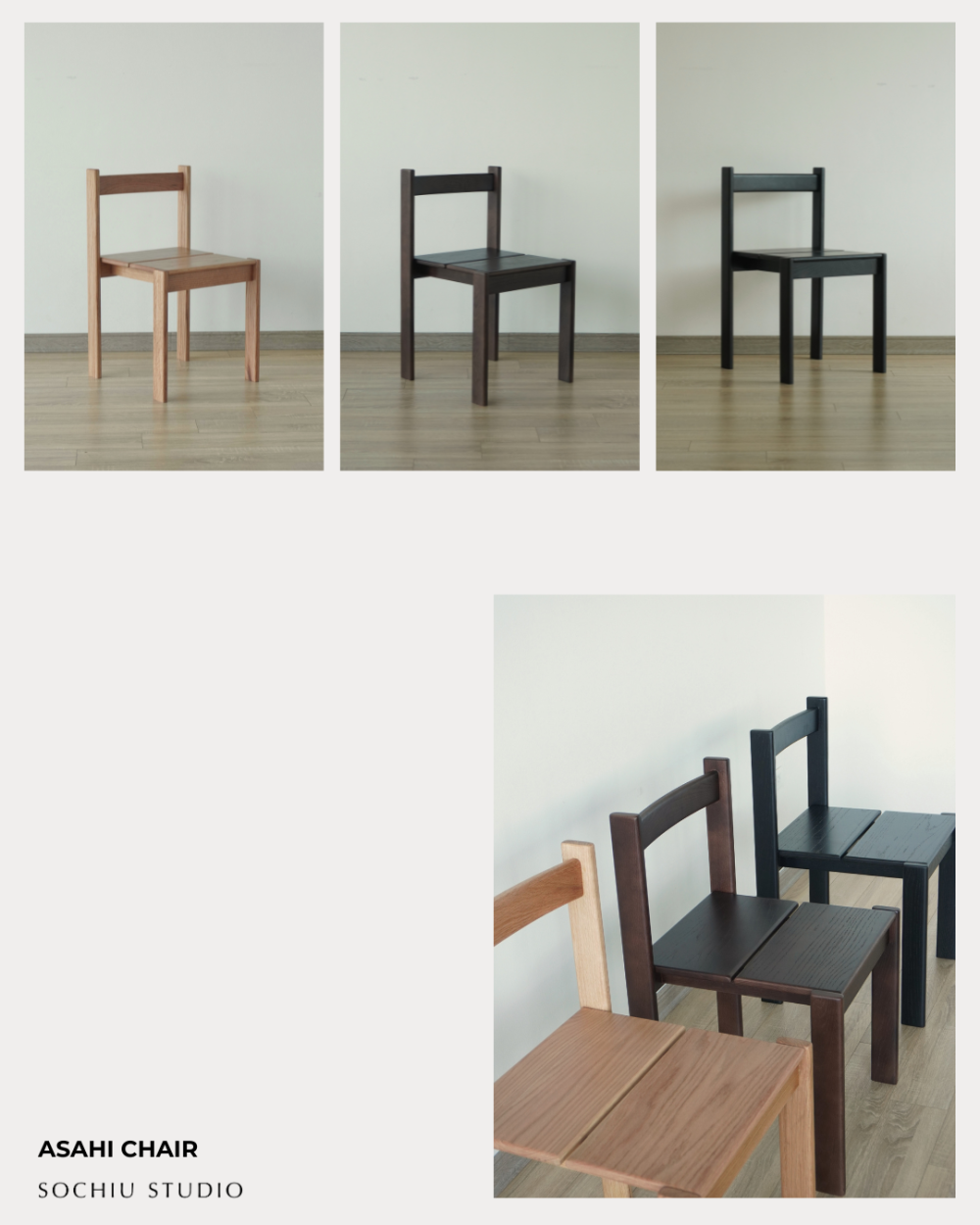 Asahi Dining Chair – ghế gỗ Sochiu Studio