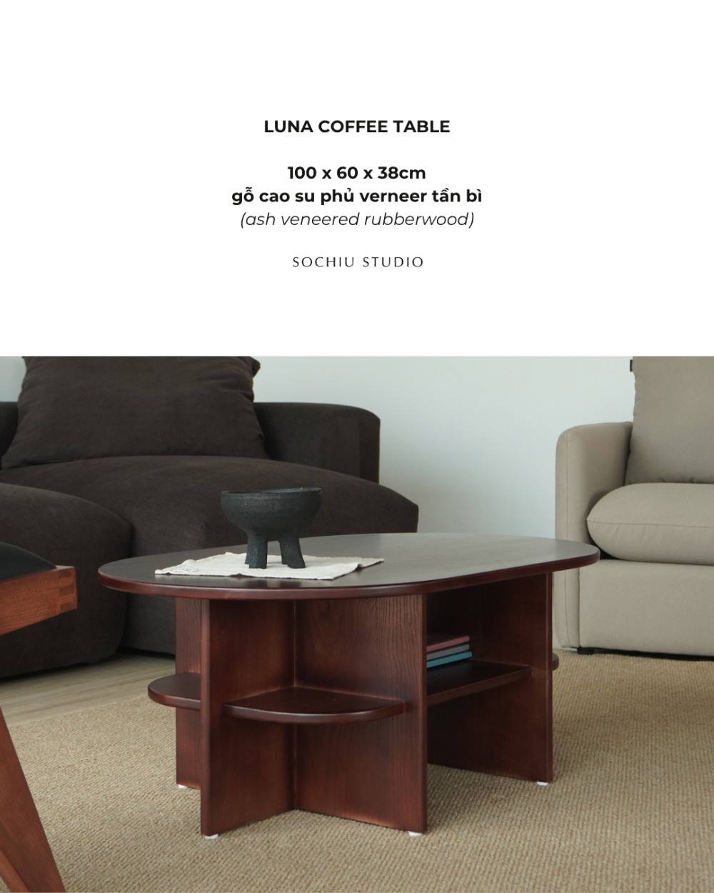 Luna Coffee Table – bàn trà Sochiu Studio