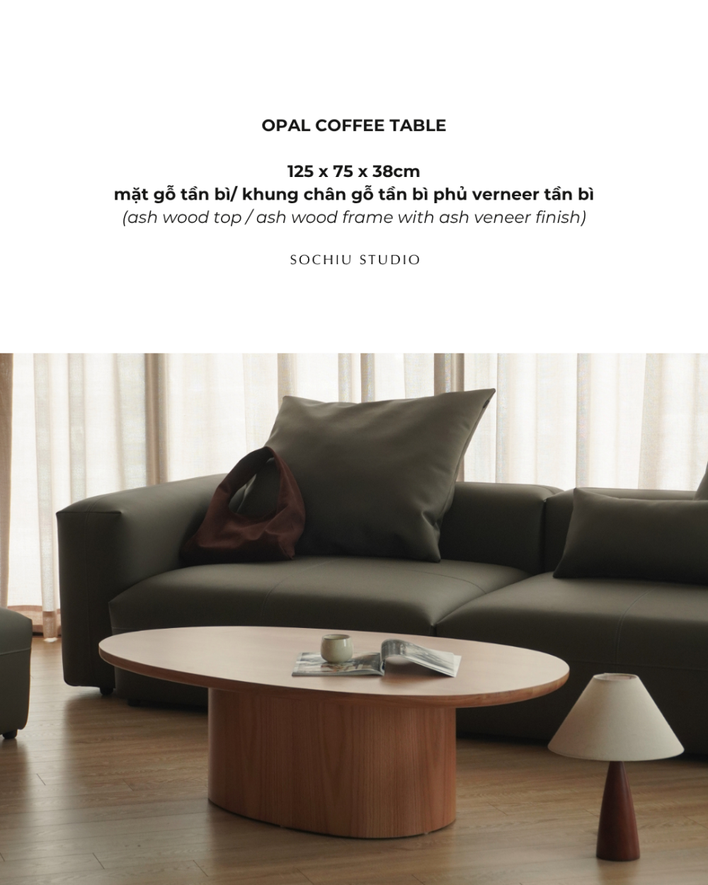 Opal Coffee Table – bàn trà Sochiu Studio
