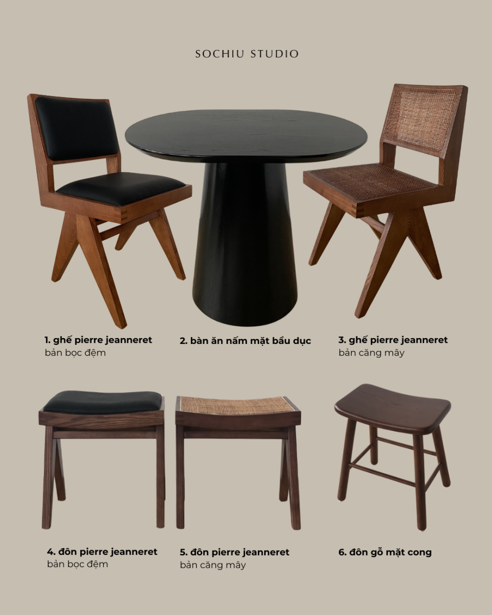 Oval Dining Table – bàn ăn Sochiu Studio
