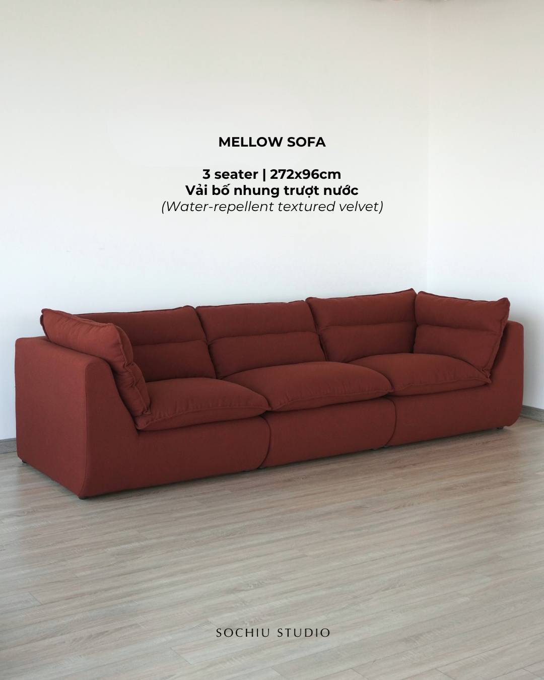 Mellow Sofa 3 Seater – sofa Sochiu Studio
