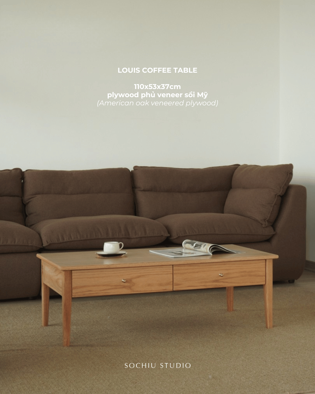 Louis Coffee Table – bàn trà Sochiu Studio