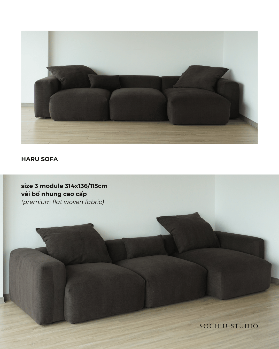 Haru Sofa Fabric Version – sofa Sochiu Studio